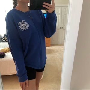 Blue Coast Guard Crewneck